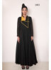 Black Rayon Readymade Gown