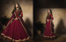 Maroon Two Tone Pure Velvet Ankle-Length Readymade Suit