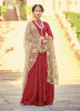 Red Viscos Jacquard  Salwar Suit