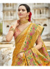 Mustard Banarasi Jacquard Silk Saree