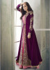 Dark Purple & Pink Real Georgette Ramadan Special Salwar Suit