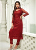 Red Net Salwar Suit