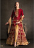 Red Banglori Silk Ankle-Length Salwar Suit