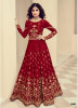 Red Royal Silk Salwar Suit