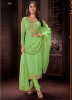 Lime Green Georgette Salwar Suit