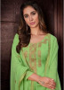 Lime Green Georgette Salwar Suit