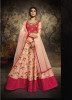 Beige & Pink Pure Silk Chanderi Ankle -Length Salwar Suit