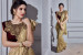 Gold Imported Lycra Frill Saree