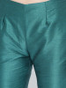 Teal Green Yoke Design Kurta with Trousers