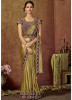 Gold Shimmer Lycra Ready-To-Wear Saree