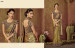 Gold Shimmer Lycra Ready-To-Wear Saree