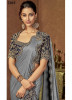 Gray Shimmer Lycra Ready-To-Wear Saree