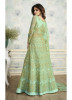 Light Sea Green Heavy Butterfly Net Anarkali Salwar Suit
