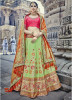Multicolor Banarasi Silk Lehenga Choli