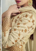 Cream Mulberry Silk With Embroidery Ankle-Length Suit