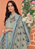 Light Teal Blue Viscose Muslin With Embroidery Readymade Salwar Suit
