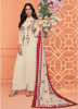 Cream Viscose Muslin With Embroidery Readymade Salwar Suit