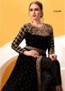 Black Faux Georgette With Embroidery Stone Work Ankle-Length Salwar Suit