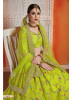 Lime Green Art Silk Bridal Lehenga Choli