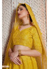 Yellow Art Silk Bridal Lehenga Choli