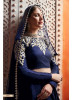Navy Blue Art Silk Bridal Lehenga Choli