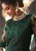 Dark Green Net With Can Can Salwar Suit