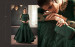 Dark Green Net With Can Can Salwar Suit