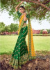 Yellow & Green Banarasi Silk Saree
