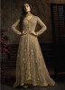 Gold Net Ankle-Length Salwar Suit