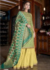 Light Green Silk Inner Santoon Banarasi Dupatta Salwar Suit