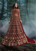 Maroon Net (Full Embroidery) Anarkali Salwar Suit
