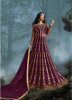 Magenta Net (Full Embroidery) Anarkali Salwar Suit