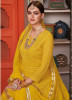 Yellow Heavy Georgette Net Salwar Suit