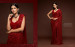 Red  Georgette With Sequins Work Saree