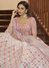 LIGHT PINK GEORGETTE GOTA PATTI WITH THREAD & SEQUINS EMBROIDERY WORK PARTY-WEAR STYLISH LEHENGA CHOLI