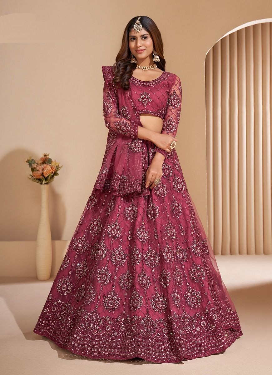 Maroon Red Stone Heavy Designer Work Bridal Special Lehenga Choli - Indian  Heavy Anarkali Lehenga Gowns Sharara Sarees Pakistani Dresses in  USA/UK/Canada/UAE - IndiaBoulevard