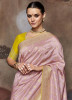 LIGHT PINK DOLA SILK VISCOSE EMBROIDERED PARTY-WEAR SAREE