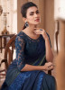 BLUE SILK EMBROIDERED PARTY-WEAR BOUTIQUE SAREE