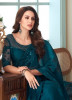 SEA BLUE SILK EMBROIDERED PARTY-WEAR BOUTIQUE SAREE