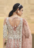 Rosy Brown Net Embroidered Party-Wear Anarkali Salwar Kameez