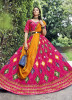 Magenta Silk Sequins, Embroidery & Thread-Work Party-Wear Stylish Lehenga Choli