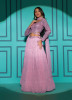 Pink Georgette Sequins-Work Stylish Lehenga Choli