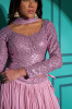 Pink Georgette Sequins-Work Stylish Lehenga Choli