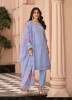 Light Lavender Cotton Embroidered Festive-Wear Pant-Bottom Readymade Salwar Kameez