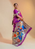 Violet Paithani Silk Party-Wear Saree