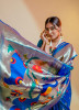 Royal Blue Paithani Silk Party-Wear Saree