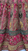 Dark Pink Velvet With Embroidery, Sequins & Handwork Wedding-Wear Bridal Lehenga Choli With Double Dupatta