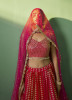 Red Georgette Sequins-Work Wedding-Wear Stylish Lehenga Choli
