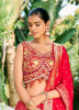 Red Silk Wedding-Wear Readymade Bridal Lehenga Choli