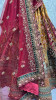 Golden & Maroon Velvet Handwork Wedding-Wear Bridal Lehenga Choli